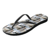 Dobermann Sneeuwt het Kerstmis Teenslippers (Schuin)