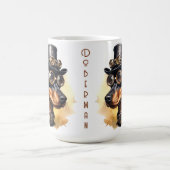 Dobermann Steampunk Hond Koffiemok (Center)