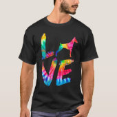 Dobermann Tie Dye Love Dog Mom Dad T-shirt (Voorkant)