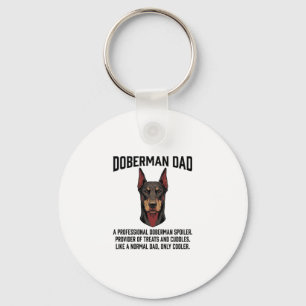 Dobermann Vader Vintage Gravure Hond Liefhebber Sh Sleutelhanger