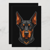 Dobermann Vibes – Für alle mit ’nem Dobie Kaart (Voorkant / Achterkant)