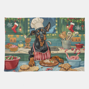 Dobermannkerstbakfestiviteiten Theedoek