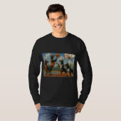 Dobermans playing basketball t-shirt (Voorkant volledig)