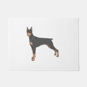 dobermantoon deurmat (Voorkant)