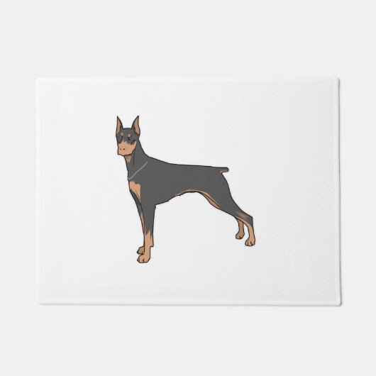 dobermantoon deurmat (Voorkant)