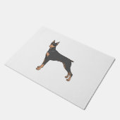 dobermantoon deurmat (Schuin)