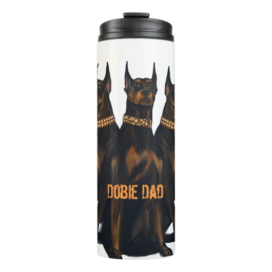 Dobie Dad, Doberman, doberman lover, doberman owne Thermosbeker (Voorkant)