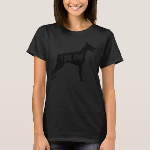 Dobie Girl Funny Doberman Eigenaar Hondenliefhebbe T-shirt