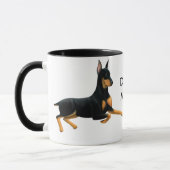 Dobie Ma Doberman Pinscher Dog Mok (Links)
