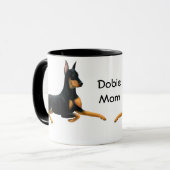 Dobie Ma Doberman Pinscher Dog Mok (Voorkant links)