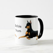 Dobie Ma Doberman Pinscher Dog Mok (Voorkant rechts)