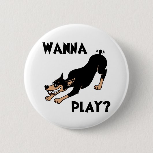 Dobie - Play Ronde Button 5,7 Cm (Voorkant)