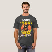 DOBIEHE MEISJES BESTE VRIEND Doberman Eigenaars gr T-shirt (Voorkant volledig)