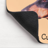 Dobies are Cuddlebugs Cute Doberman Mousepad Muismat (Hoek)
