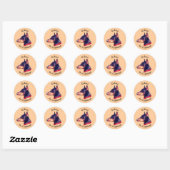 Dobies are Cuddlebugs Doberman Pinscher Ronde Sticker (Vel)