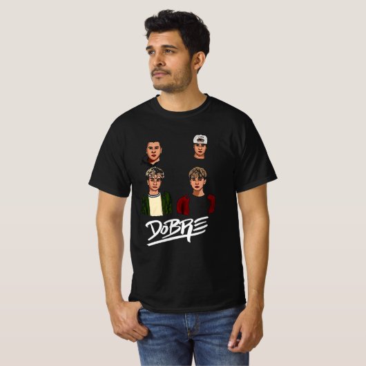 Dobre broedertweeling t-shirt (Voorkant volledig)