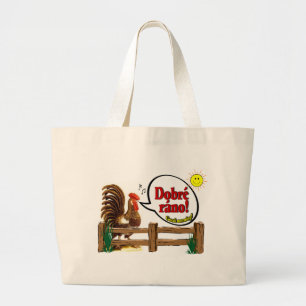 Dobré ráno Goedemorgen in het Tsjechisch! Grote Tote Bag