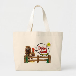 Dobré ráno  Goedemorgen in het Tsjechisch! Grote Tote Bag