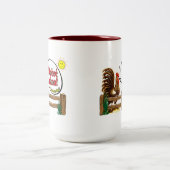 Dobré ráno Goedemorgen in het Tsjechisch! Tweekleurige Koffiemok (Center)