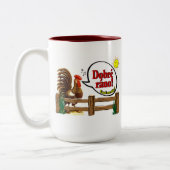 Dobré ráno Goedemorgen in het Tsjechisch! Tweekleurige Koffiemok (Links)