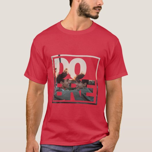 Dobre tweeling retro t-shirt (Voorkant)