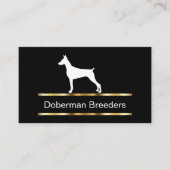 Dobrman Breeder Visitekaartjes (Voorkant)