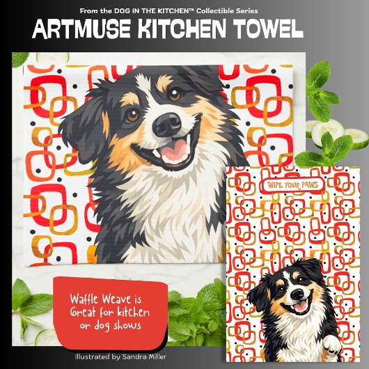 DOBRO- Aussie - ArtMuse Kitchen Towels  Theedoek