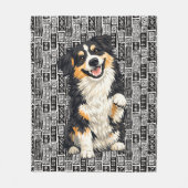 DOBRO Aussie Australian Shepherd Fleece Deken (Voorkant)