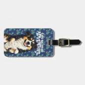 DOBRO Australian Shepherd • ArtMuse Journey Serie Bagagelabel (Voorkant horizontaal)