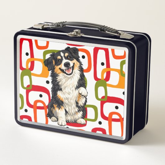 DOBRO - Australische Herder Metal Lunchbox (Voorkant)