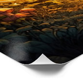 Dobro-bos gloeiende bosdroom perfect poster (Hoek)