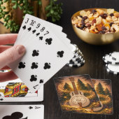 Dobro-bos gloeiende bosdroom pokerkaarten (Insitu)