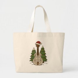 Dobro Christmas – Festive Guitar Holiday Design  Grote Tote Bag