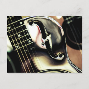 DOBRO, gitaar ArT, Briefkaart Cool