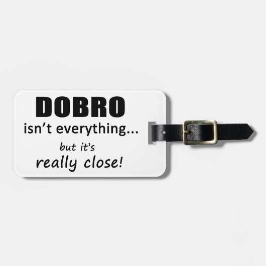 Dobro is niet alles bagagelabel (Voorkant horizontaal)