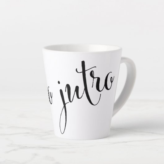 dobro jutro Goedemorgen Republiek Kroatië Latte Mok (Rechterhoek)