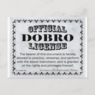 Dobro-licentie Briefkaart