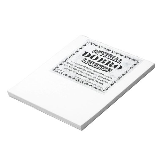 Dobro-licentie Notitieblok (Linkerzijde)