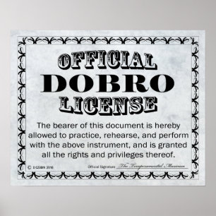 Dobro-licentie Poster