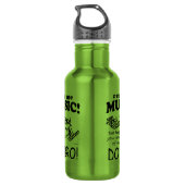 Dobro voelt de muziek waterfles  (Achterkant)