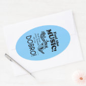 Dobro voelt de Sticker van het muziekovaal (Envelop)