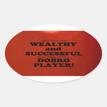 Dobro Wealthy & Succesvolle Oval Sticker