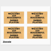 Dobro Wealthy & Succesvolle rechthoekige Sticker (Vel)