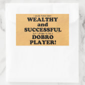 Dobro Wealthy & Succesvolle rechthoekige Sticker (Tas)
