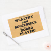 Dobro Wealthy & Succesvolle rechthoekige Sticker (Envelop)