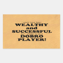 Dobro Wealthy & Succesvolle rechthoekige Sticker