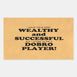 Dobro Wealthy & Succesvolle rechthoekige Sticker