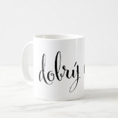 dobrý den Goedemorgen Tsjechische Mok (Voorkant links)