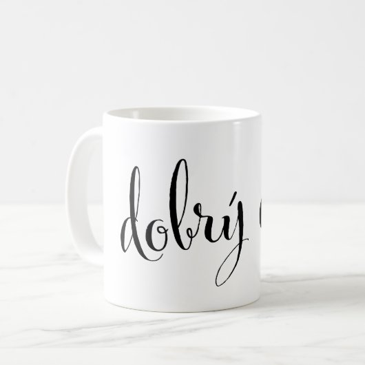 dobrý den Goedemorgen Tsjechische Mok (Voorkant links)