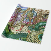 “Dobrynya Nikitich redt Zabava” door Ivan Bilibin Cadeaupapier (Uitgerold)